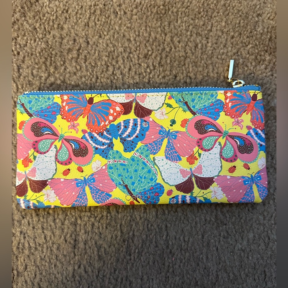 NWOT ban.do small butterfly pouch